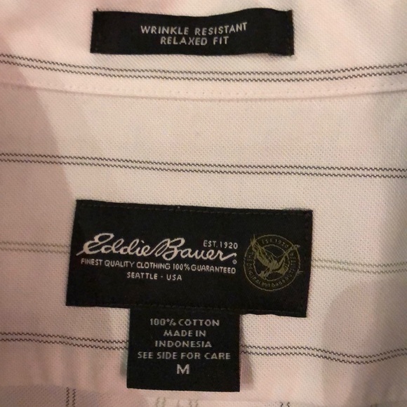 Eddie Bauer button down shirt relaxed fit size M - Picture 3 of 4